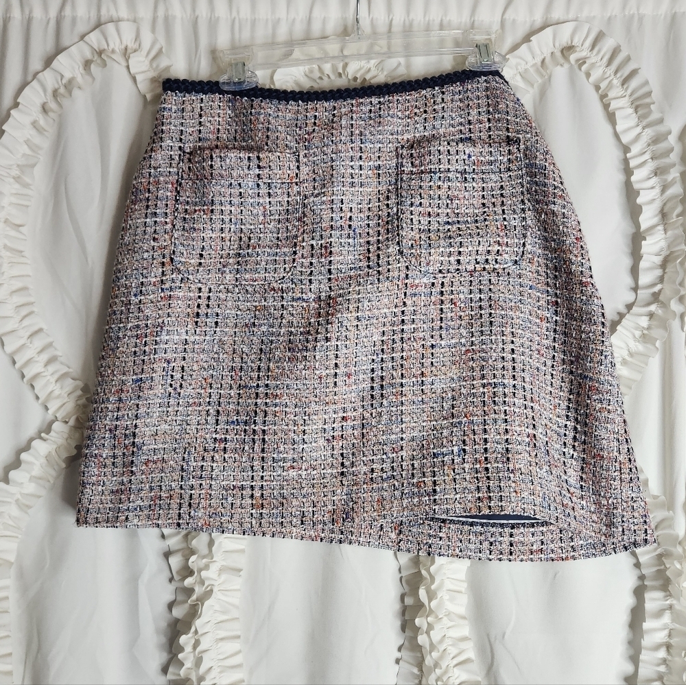Ann Taylor LOFT Multi-color Tweed Skirt Size 12 P